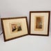 Set 2 Vtg Wallace Nutting Matted & Framed Prints Cherry Blossom Path Autumn Lake