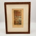 Set 2 Vtg Wallace Nutting Matted & Framed Prints Cherry Blossom Path Autumn Lake