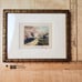 Set 2 Vtg Wallace Nutting Matted & Framed Prints Cherry Blossom Path Autumn Lake