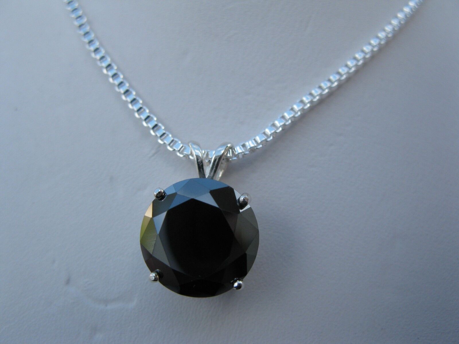 2.80ct REAL BLACK DIAMOND NECKLACE/PENDA NT FREE DIAMOND TESTER & *CERTIFICATE*
