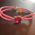 Juicy Couture Signed~Vintage~Rare~Red Stone Fashionable Bracelet