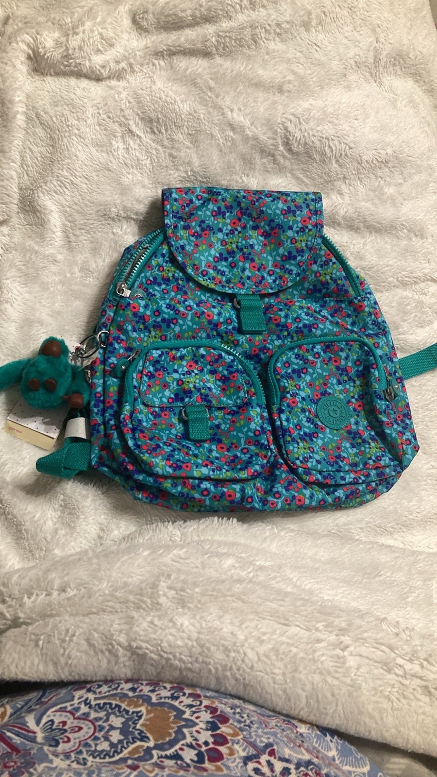 NWT Kipling Floral Backpack