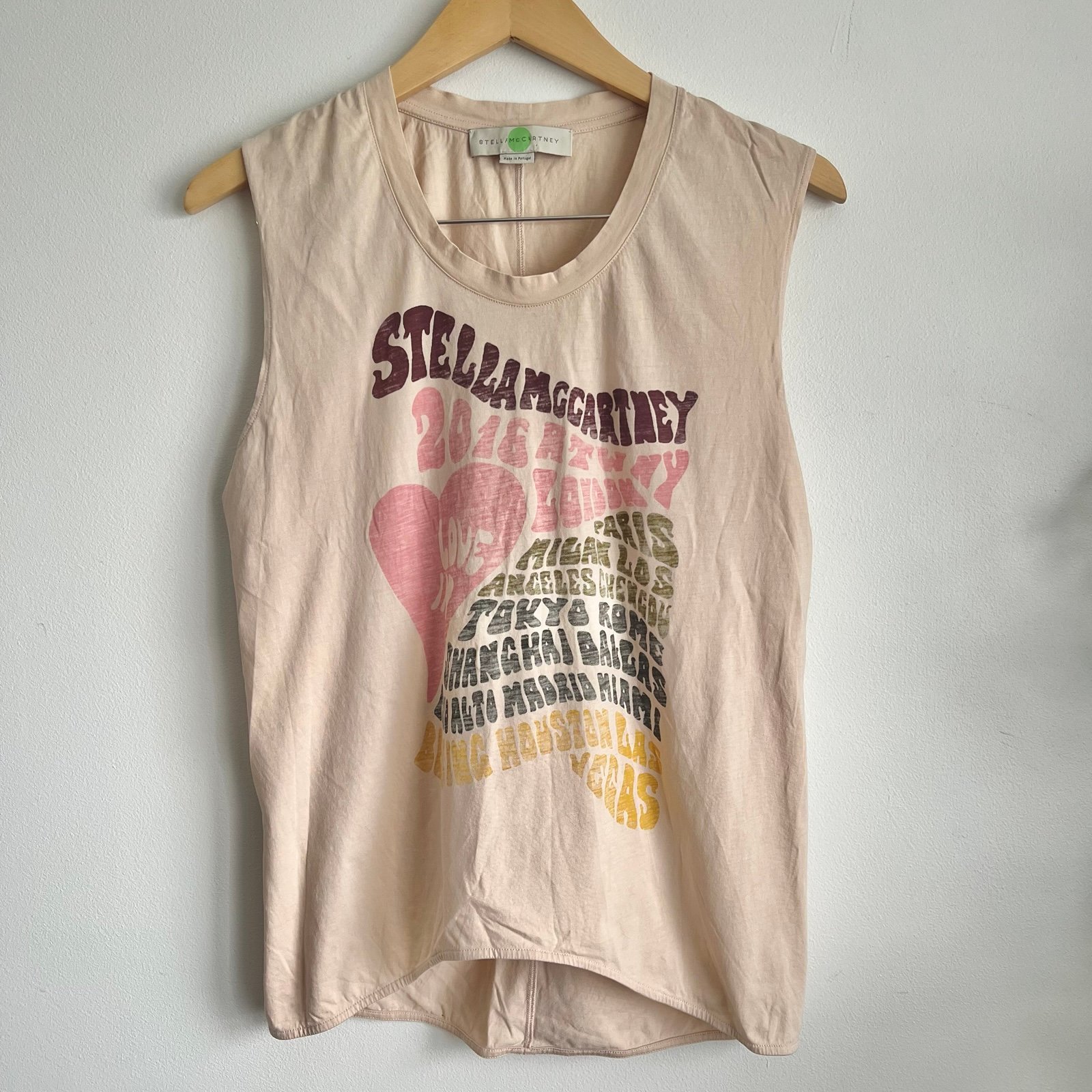 Stella McCartney City Vintage Print Style Tank Top