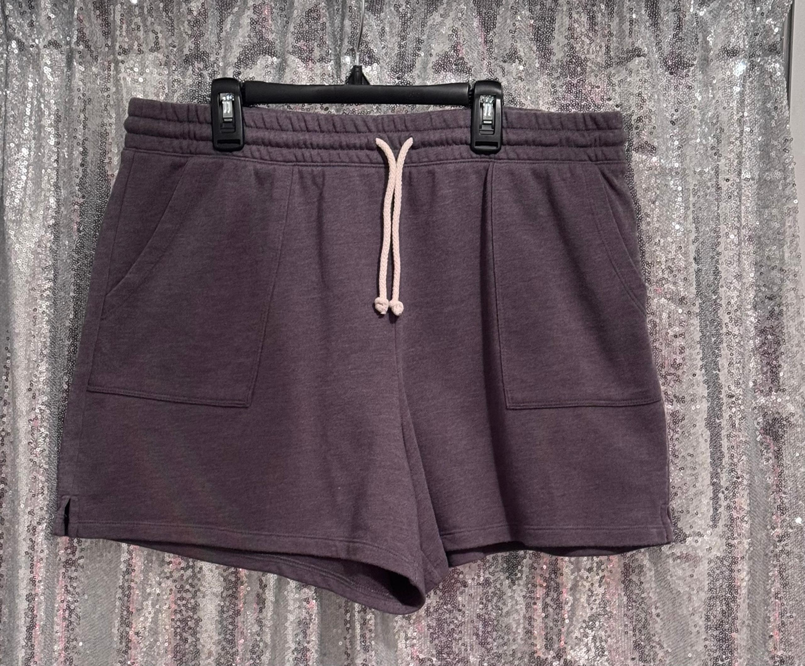 Women’s Large Gray Sweat Shorts Sonoma