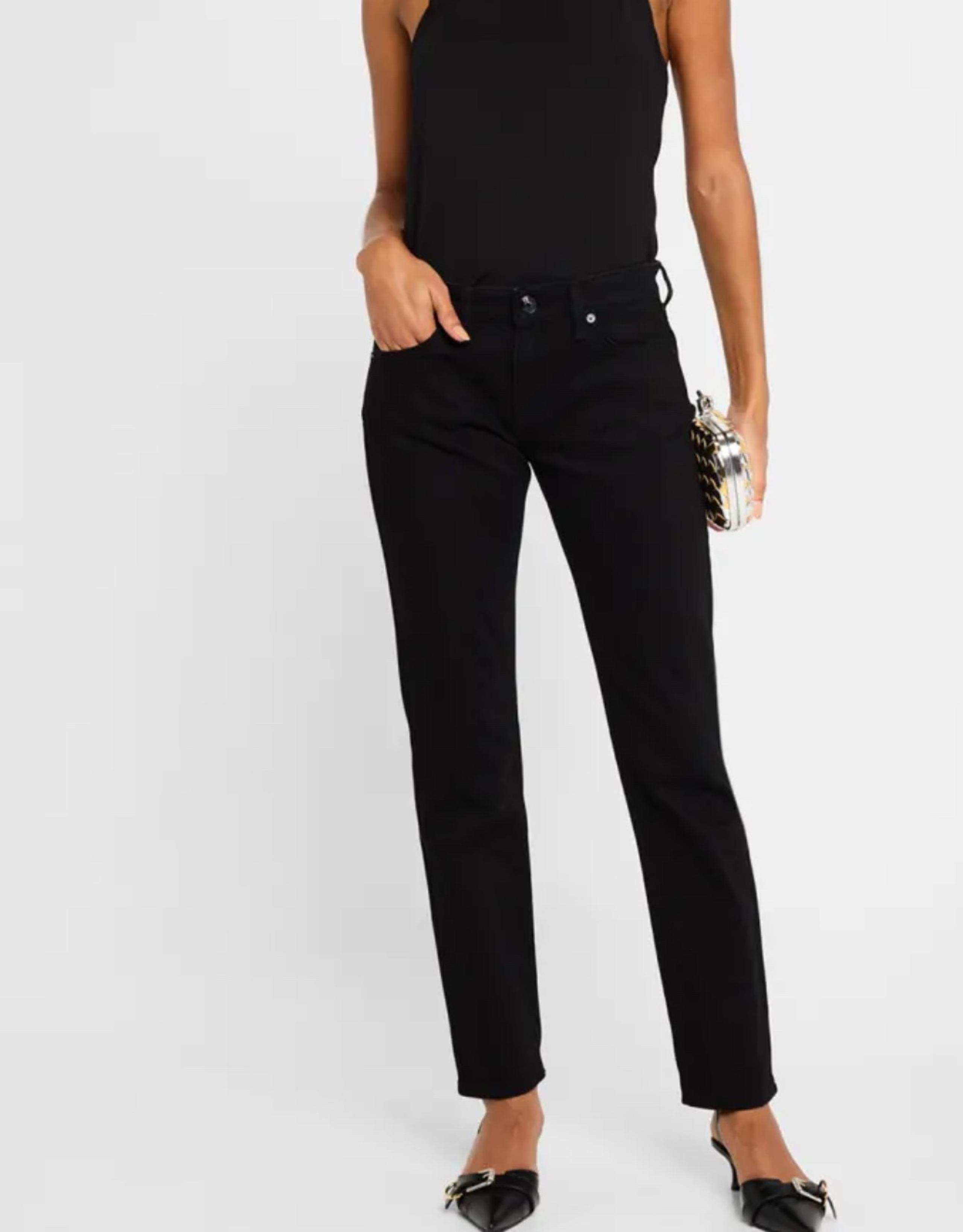 Rag & Bone "Dre" boyfriend jeans in black stretch-denim Size 26