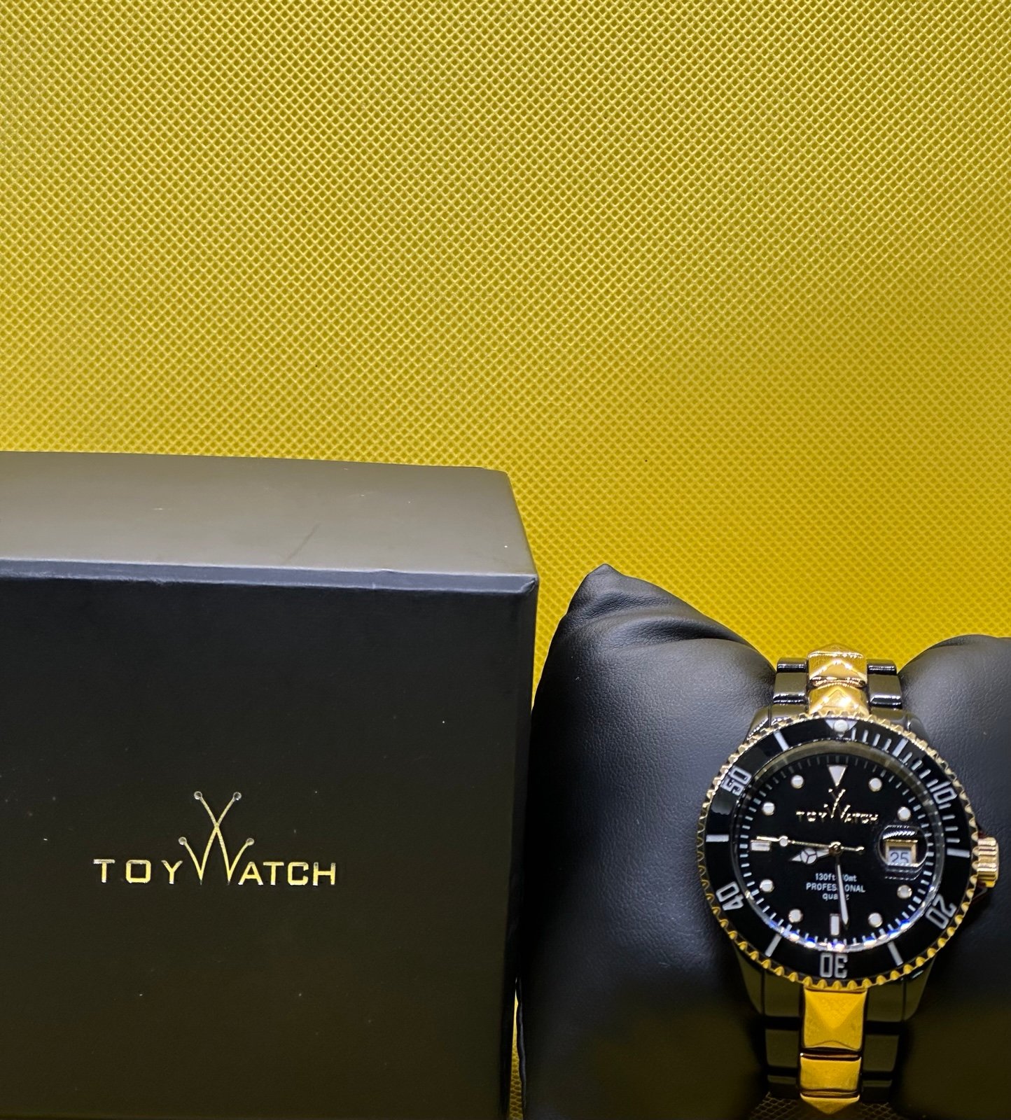 Black and Gold Watch ( ToyWatch Brand) Like New Condition