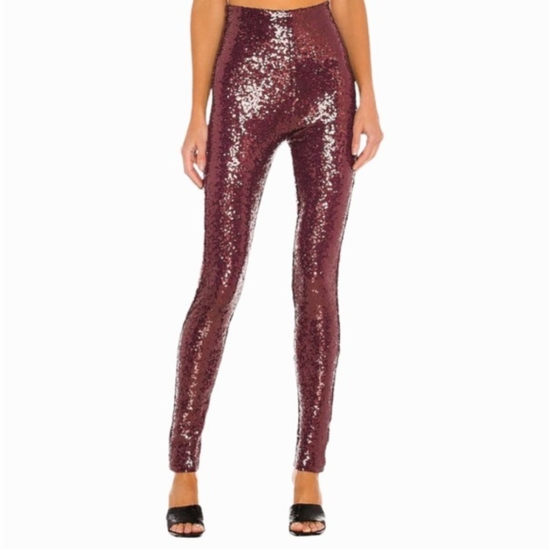 NWT Commando Sequin Leggings in Wine Medium