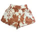 CROSBY by Mollie Burch Cailan High Waist Shorts White/Brown