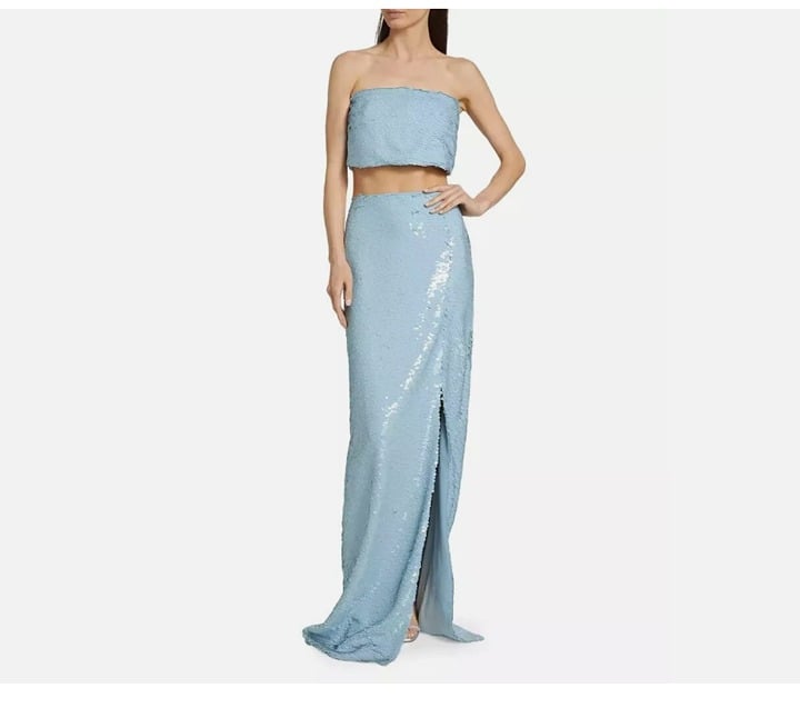 Cinq a Sept Jupiter Sequinned Column Maxi Skirt