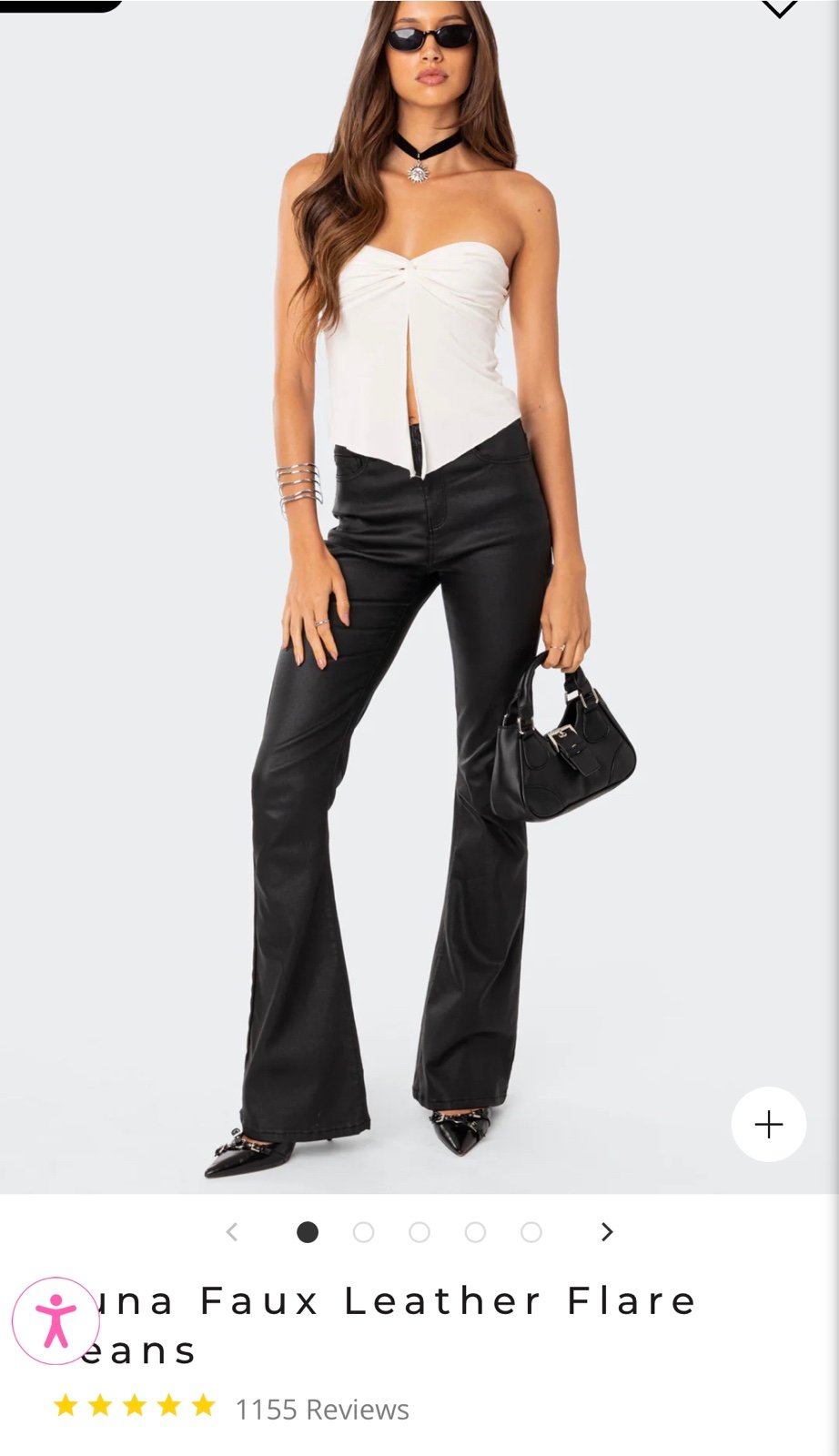NTW Edikted Leather Pants