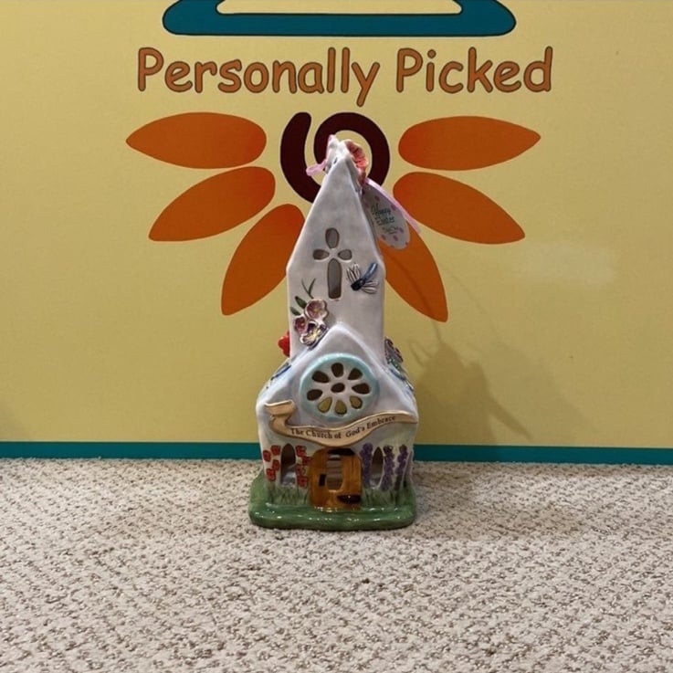 Blue Sky Clayworks EASTER CHURCH Candle House