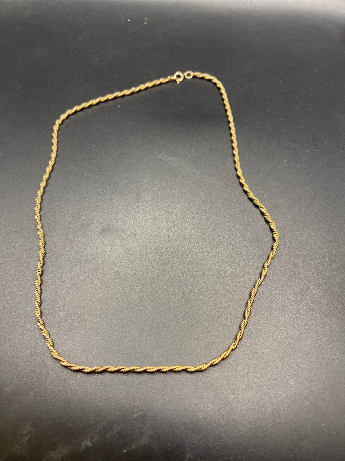 necklace rope style Avon 14K G.F 19in 120822@