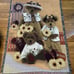 Boyds Bears Black Eyed Susan Tapestry Throw Blanket 100% Cotton w Tags 44 x 64”