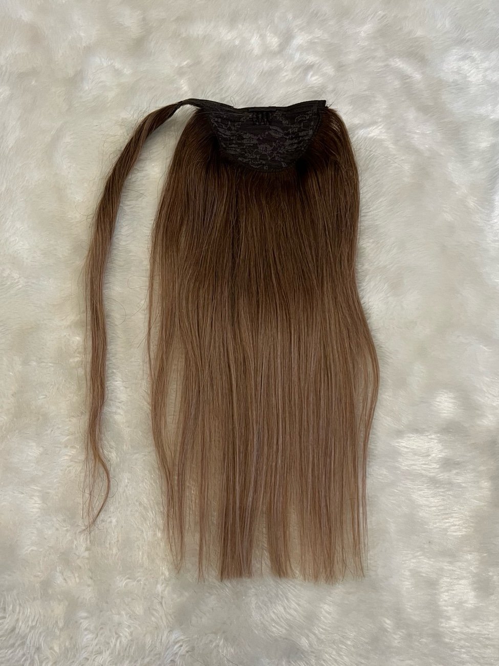 Ombre Honey Blonde Human Hair Ponytail