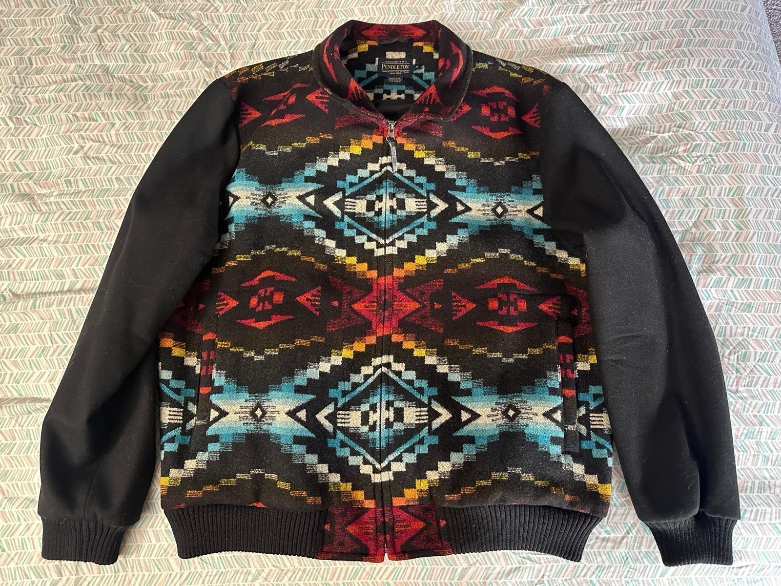 pendleton jacket bomber wool coat size XL