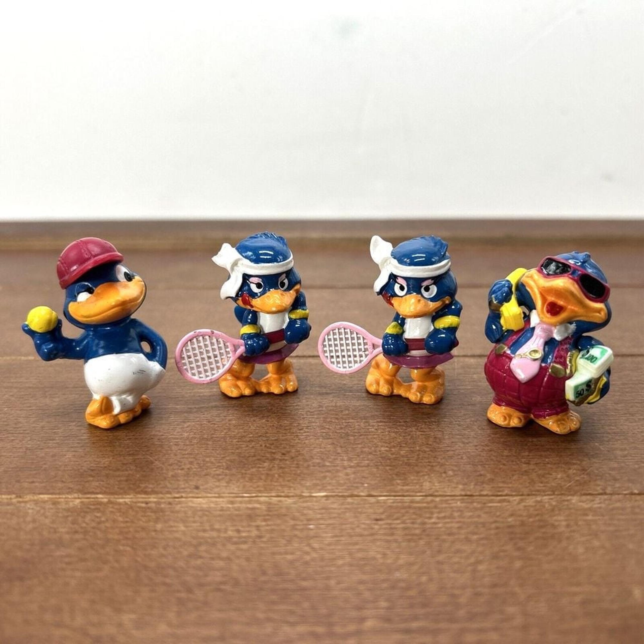 Set of 4, Ferrero Kinder Surprise Toys Bingo Birds Figurines
