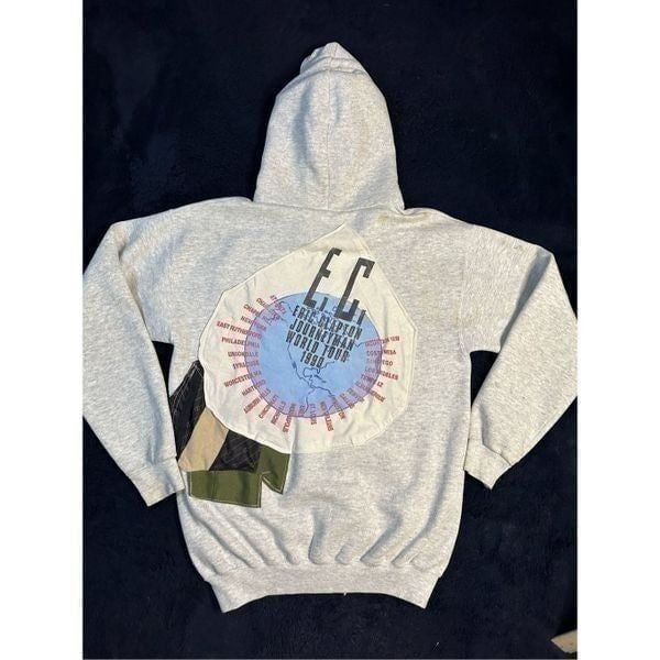 エリッククラプトン1990ジャーニーマンツアーオフィシャルビンテージスウェット Vintage 1990s Eric Clapton Distressed Journey Man Sweatshirt