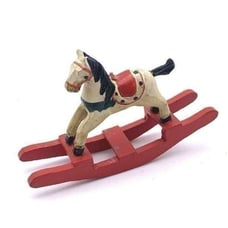 Vintage Dollhouse Wooden Rocking Horse