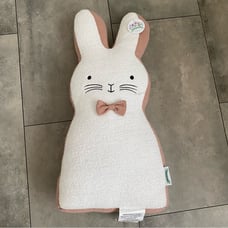 NEW Bunny Boulevard Bunny shaped spring easter neutral decorative pillow