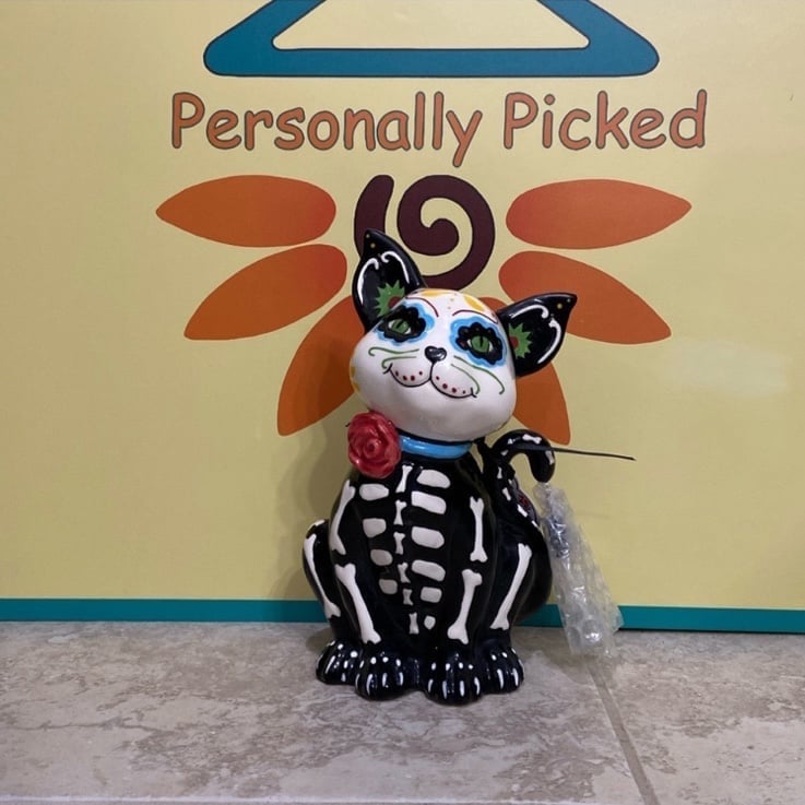 Blue Sky Clayworks JACK THE SUGAR SKULL CAT Figurine