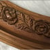 Picture Frame Ornate Wood Bubble Glass