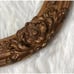 Picture Frame Ornate Wood Bubble Glass