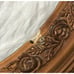 Picture Frame Ornate Wood Bubble Glass