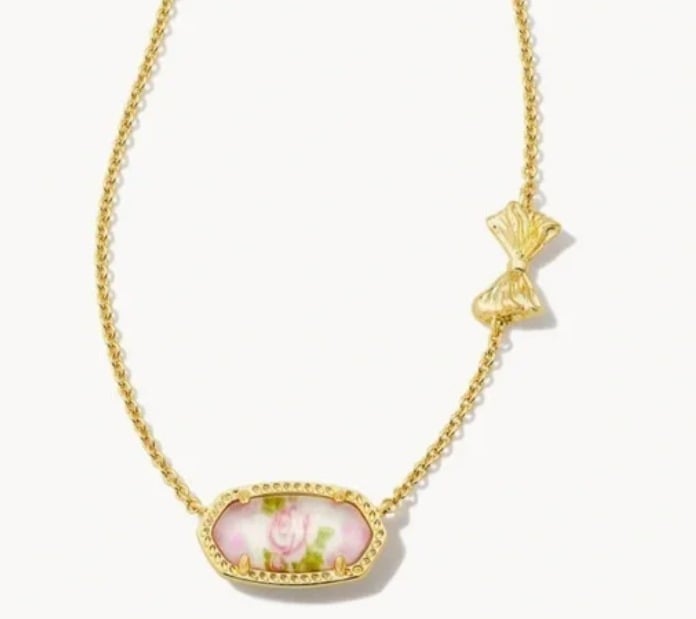 Gold Elisa Necklace In Marie loveshack fancy/ Kendra Scott