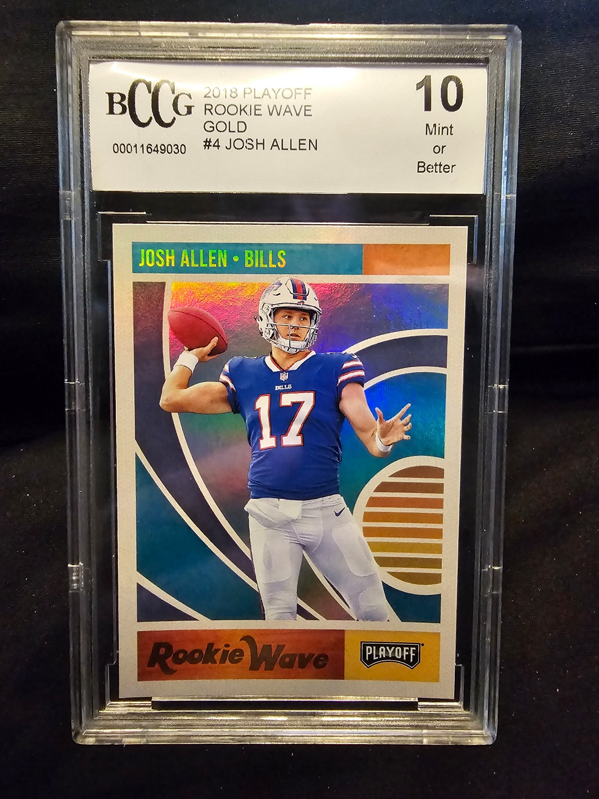 Josh Allen rookie wave graded 10