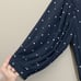 1.State Women's Moonlit Navy Blue Polka Dot Belted Wrap Front Jumpsuit Size XS
