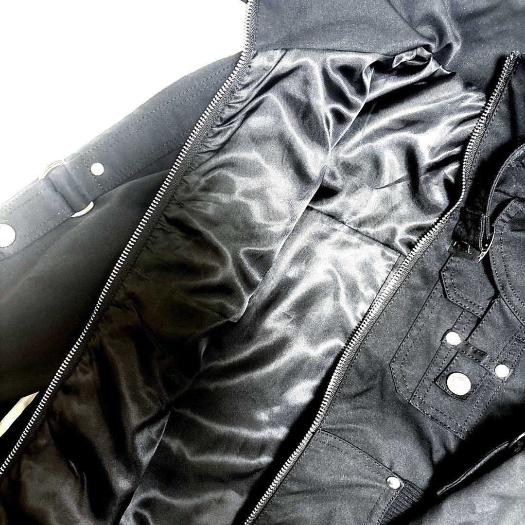 00s archive y2k grunge black military jacket Military