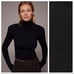NWT. Zara Black Shoulder Pad Ribbed Knit Sweater. Size L.