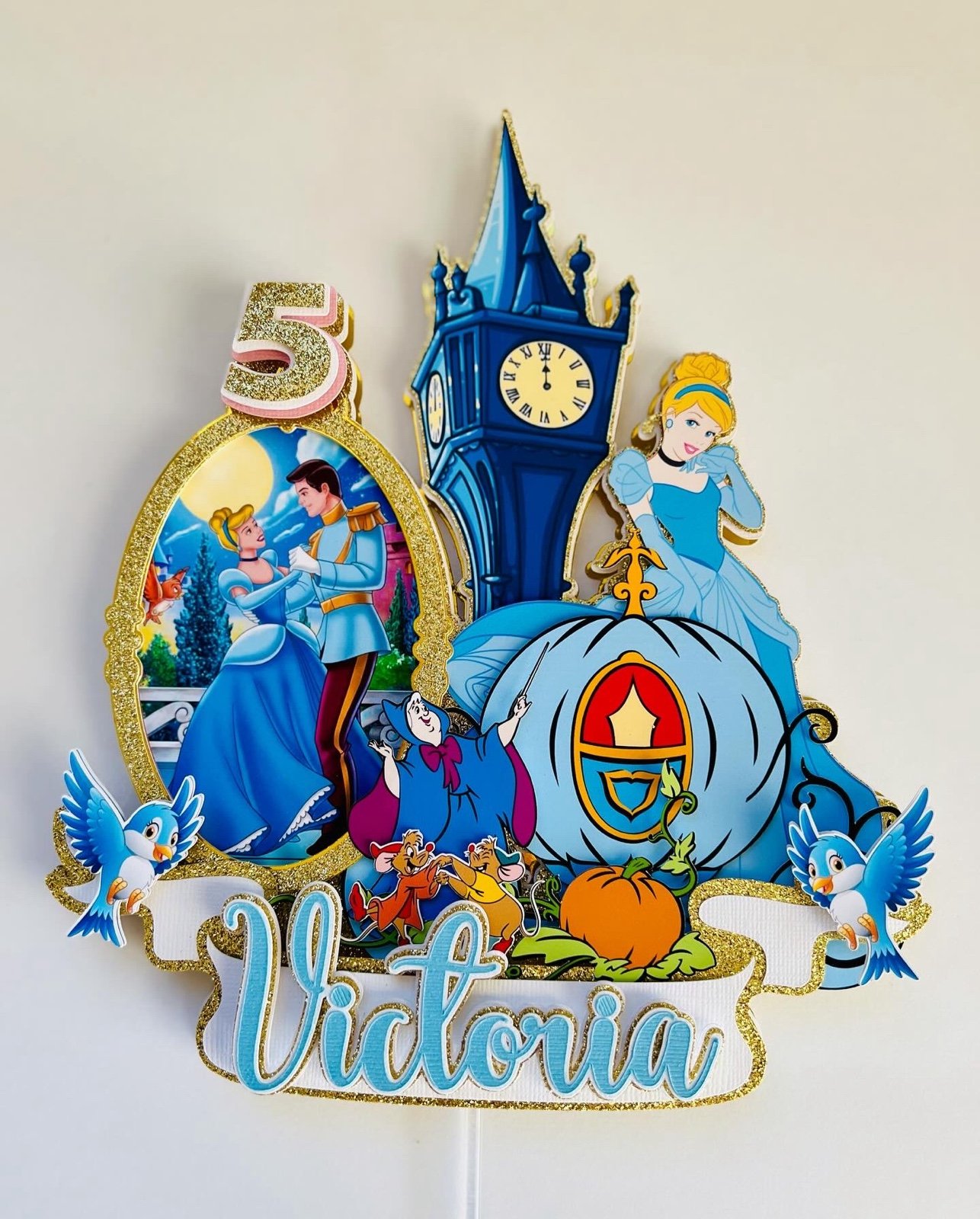 Cinderella Cake Topper