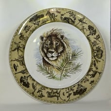 Lynn Chase Tanzania Lion Dinner Plate