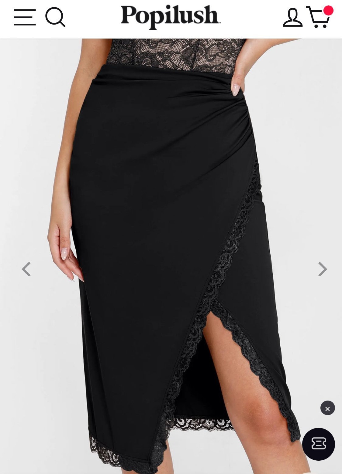 Popilush BRAND NEW Slimming Midi Skirt XL