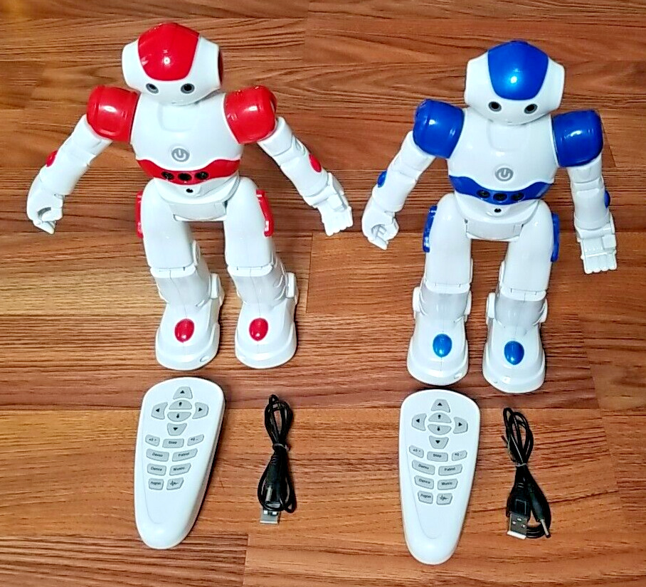 Cady Wida Remote Control Intellectual Gesture Toy Remote + Charger + 2 Robots