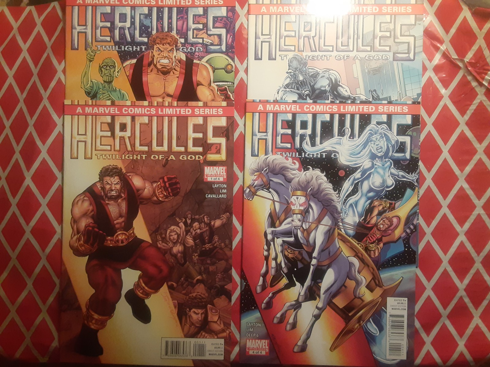 Hercules Twilight of a God 1,2,3,4 Marvel Comic 1st female Silver Surfer