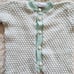 Knitted Once Upon a Time One Piece Outfit Ladybug Buttons Girls Boys Romper Teal