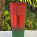 Disney Parks Starbucks Disneyland Studded Mickey Christmas Tumbler w/Straw NEW