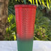 Disney Parks Starbucks Disneyland Studded Mickey Christmas Tumbler w/Straw NEW