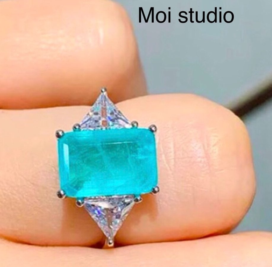 ✨Paraiba Tourmaline Engagement Ring✨