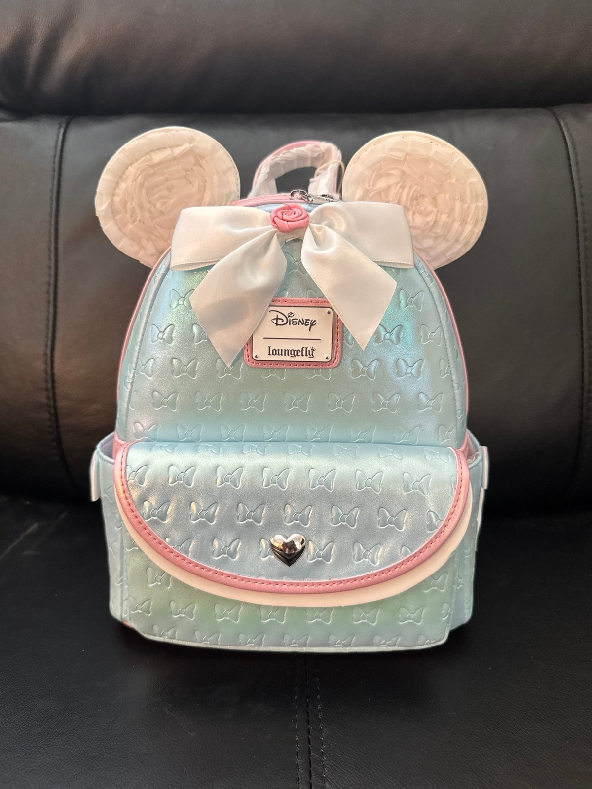 Loungefly Disney Minnie Mouse Ruffle Ears Mini Backpack NWT