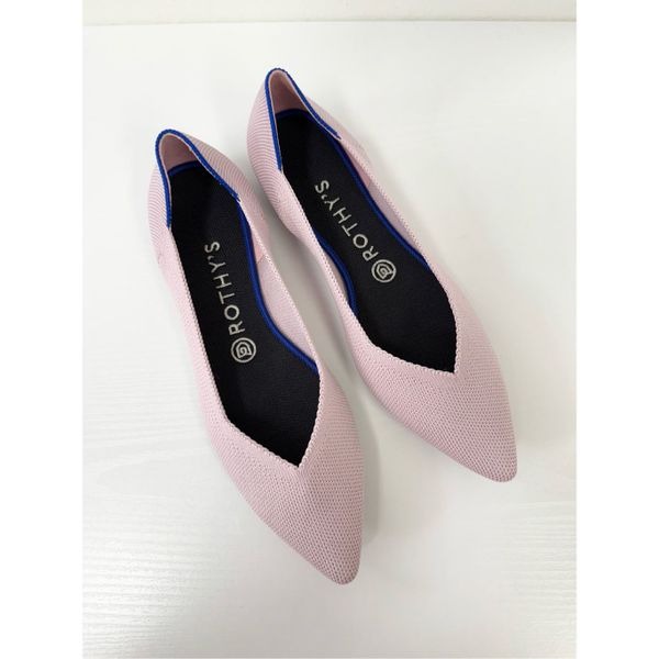 Rothy's The Point Petal Pink Flats 8.5 Pointed Toe Slip-On