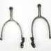 Unique English 20-Pt Horizontal Rowel Spurs, Antique from Shenendoah Valley, VA
