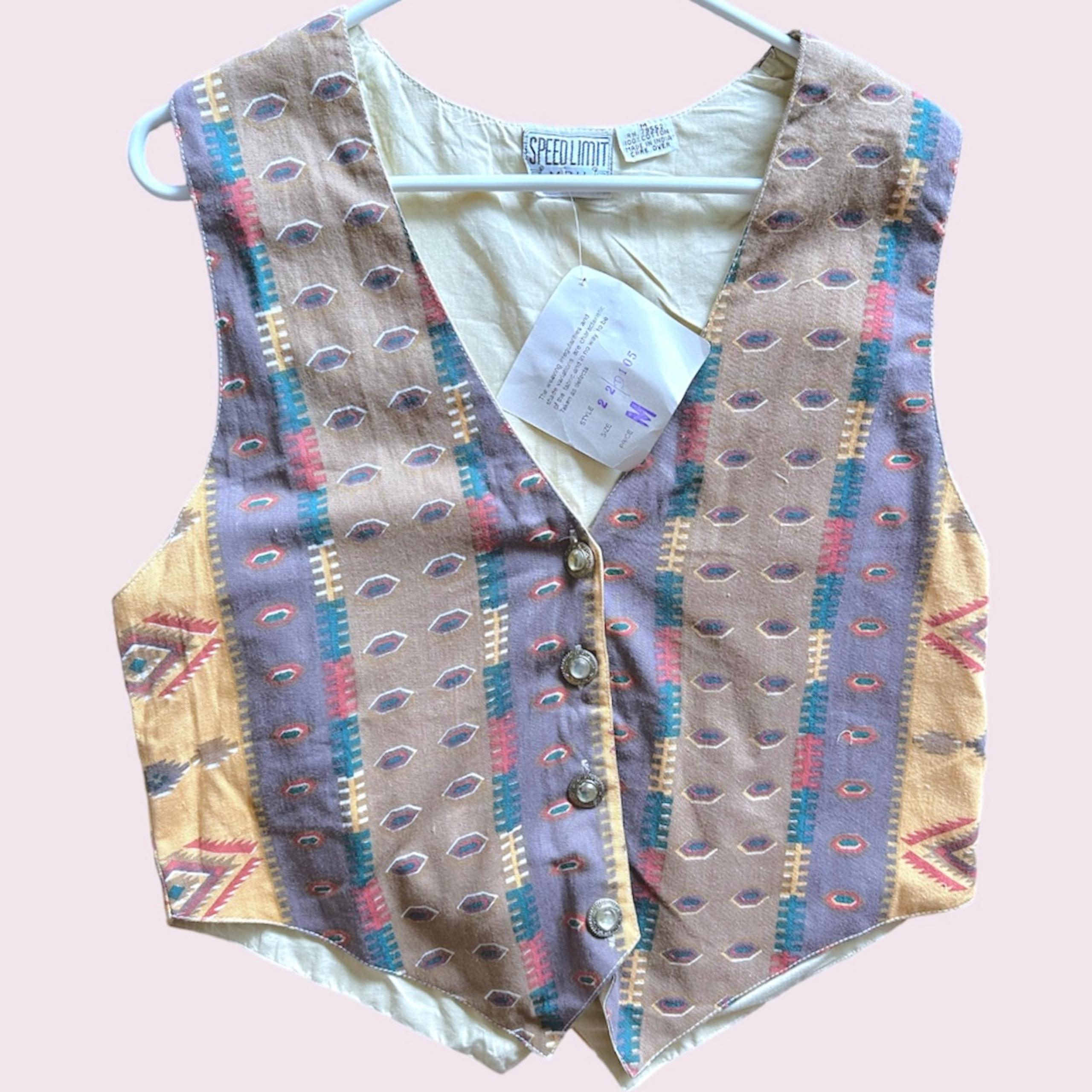 Nwt vintage southwestern vest
