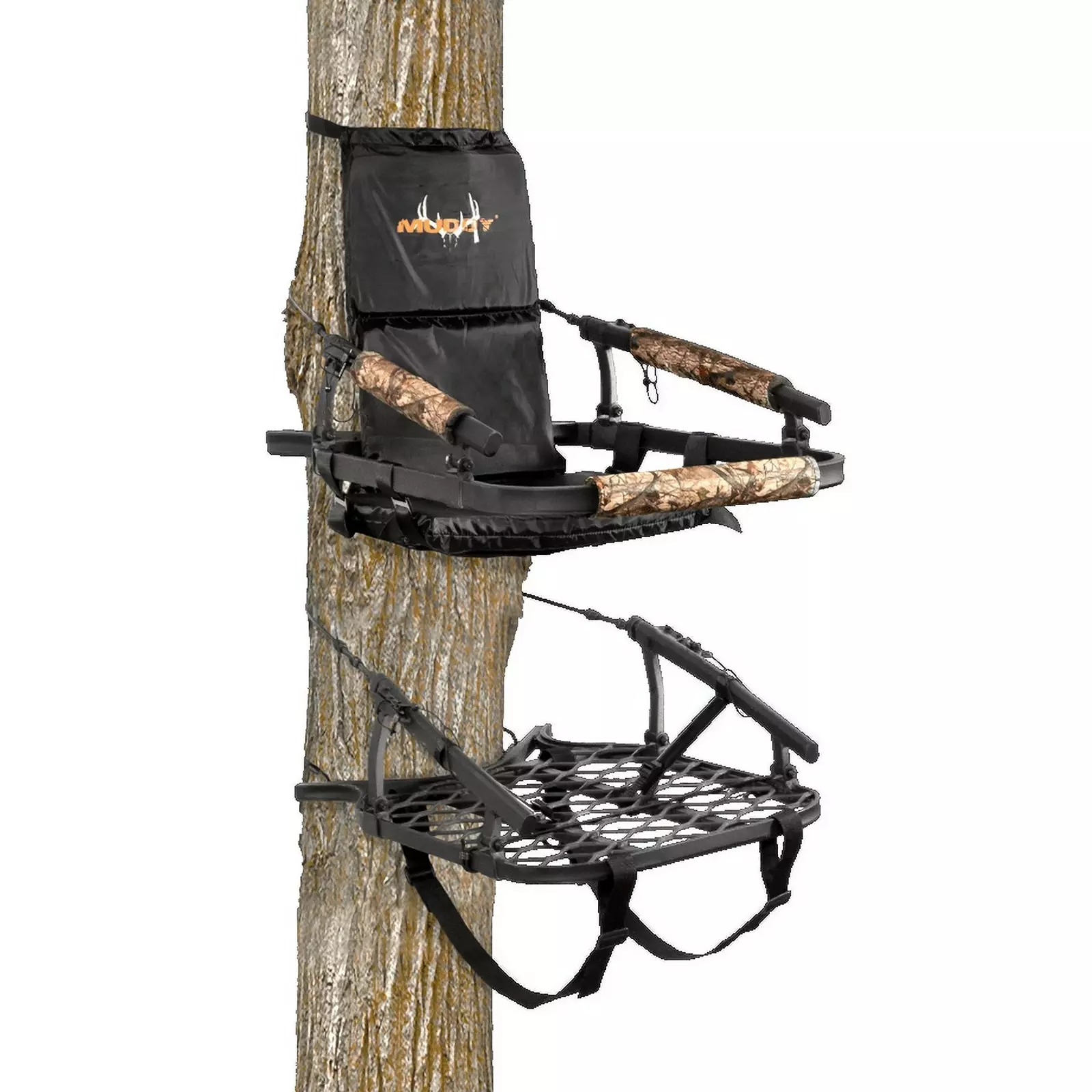 Muddy Lightweight Climber Tree Stand | Adjustable Cables for Hunting