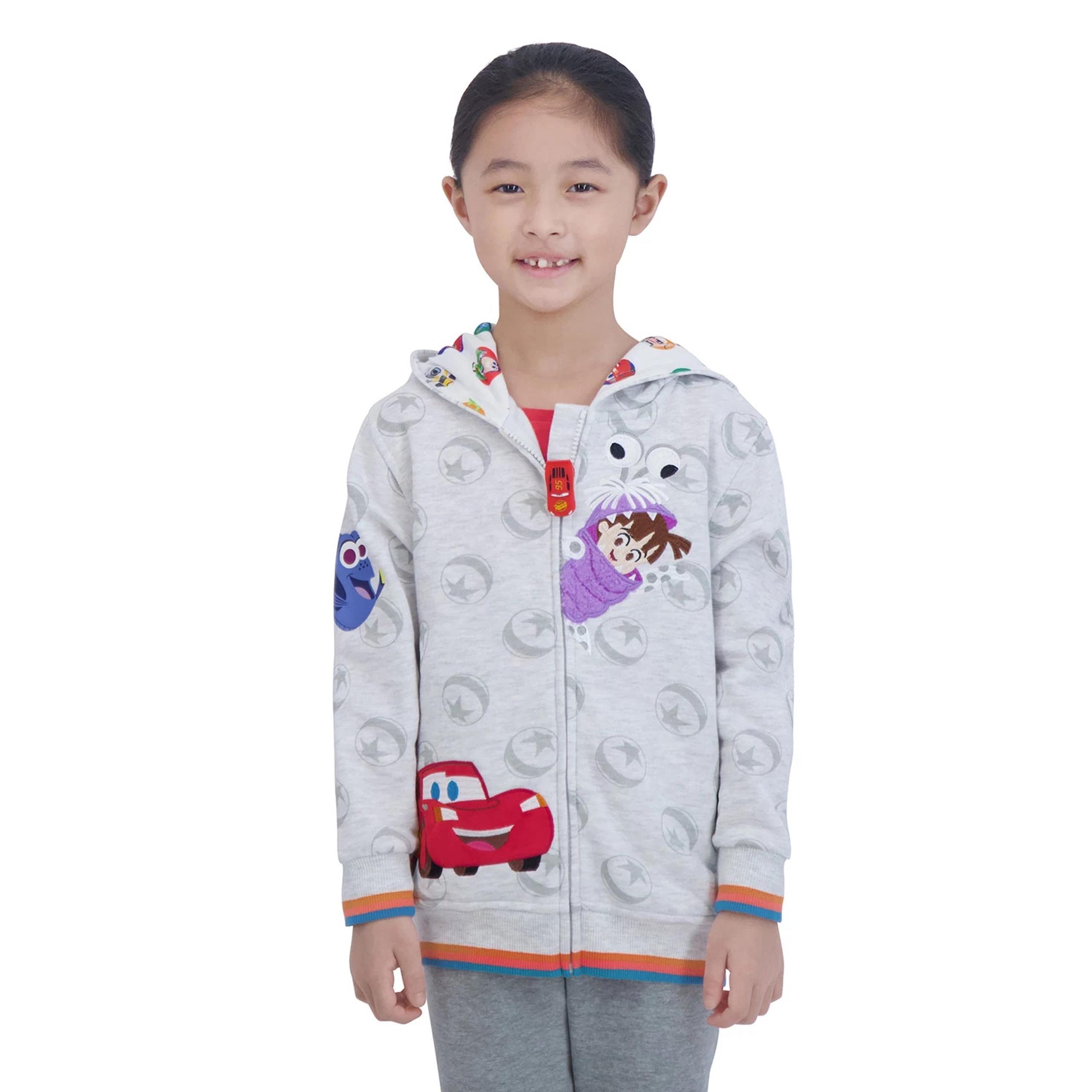 NWT Disney Pixar Hoodie With Character Zipper Pull Size 4