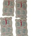 1950's Basketball Card Game Warren Paper Prod. Indiana 42 Shaped Cards RARE