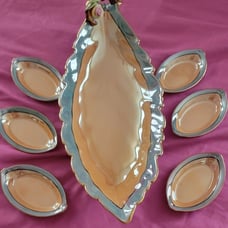 Noritake, celery dish with side salt, or oil dishes. Just Beautiful