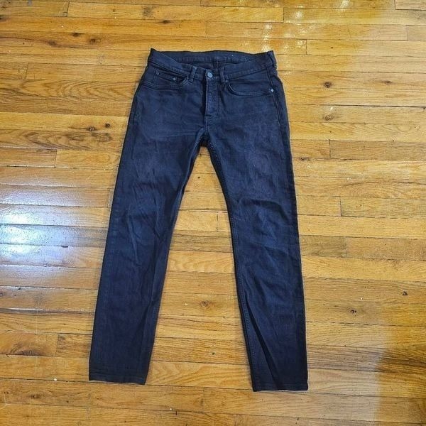 COS Jeans Black Tapered Leg High Rise Skinny Jeans Size 29X32